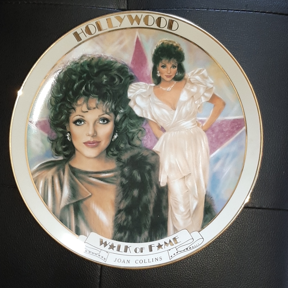 Authentic Joan Collins plate
